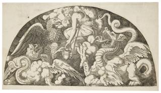 Léon Davent - Jupiter\'s Eagle bringing the Water of the Styx to Psyche