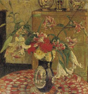Léon De Smet - A Still Life With Flowers In A Vase