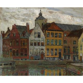 Léon de Smet - Belgian View Of Spinolarei, Bruges