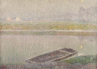 Léon de Smet - Early morning near the river Leie