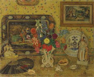 Léon De Smet - Fleurs et coquillages (recto); Nu (verso)