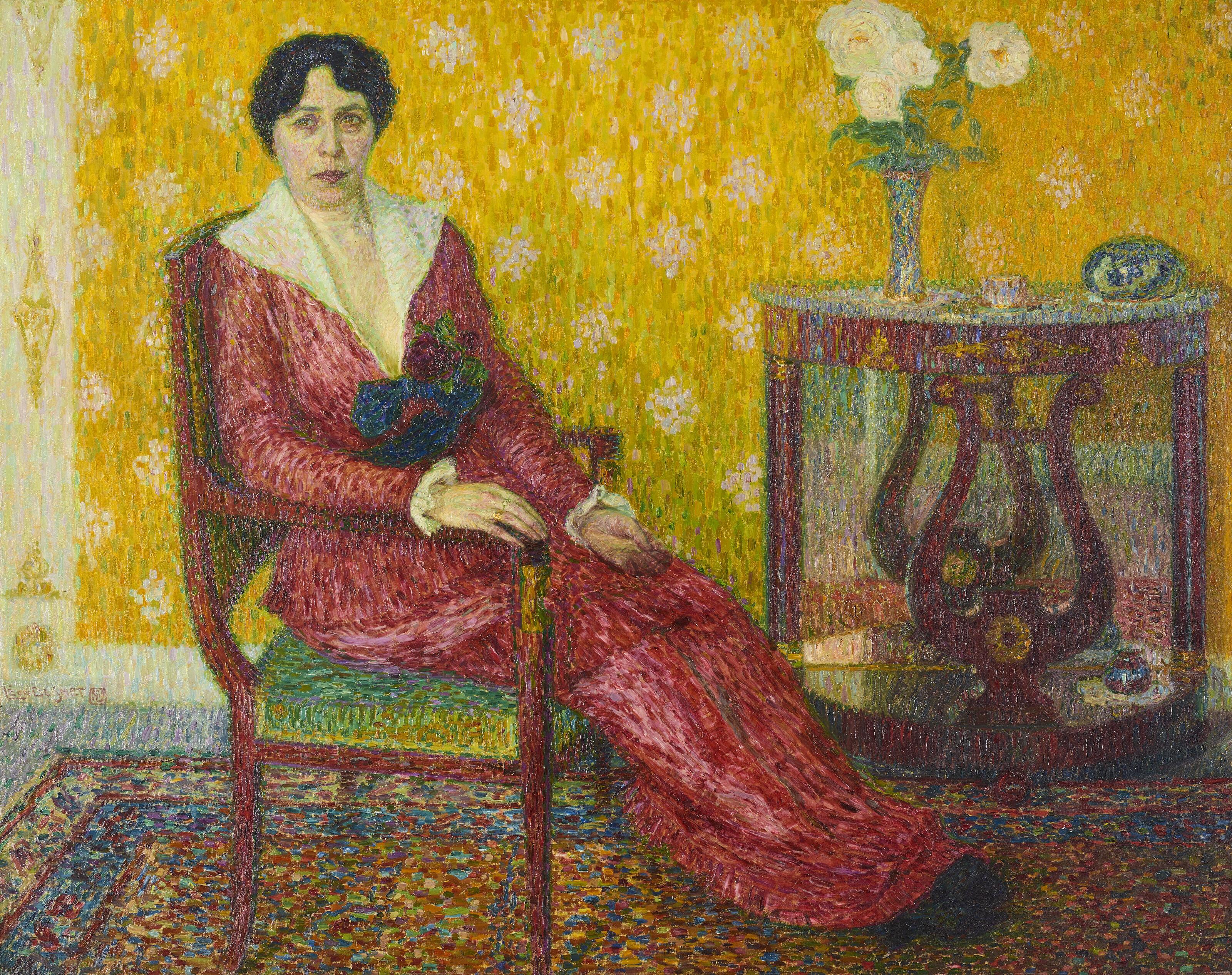 Léon de Smet - Jeune femme dans un interieur