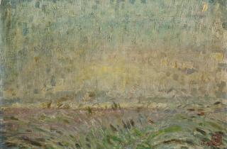 Léon De Smet - Lever de soleil sur la rivière Lys, Ghent