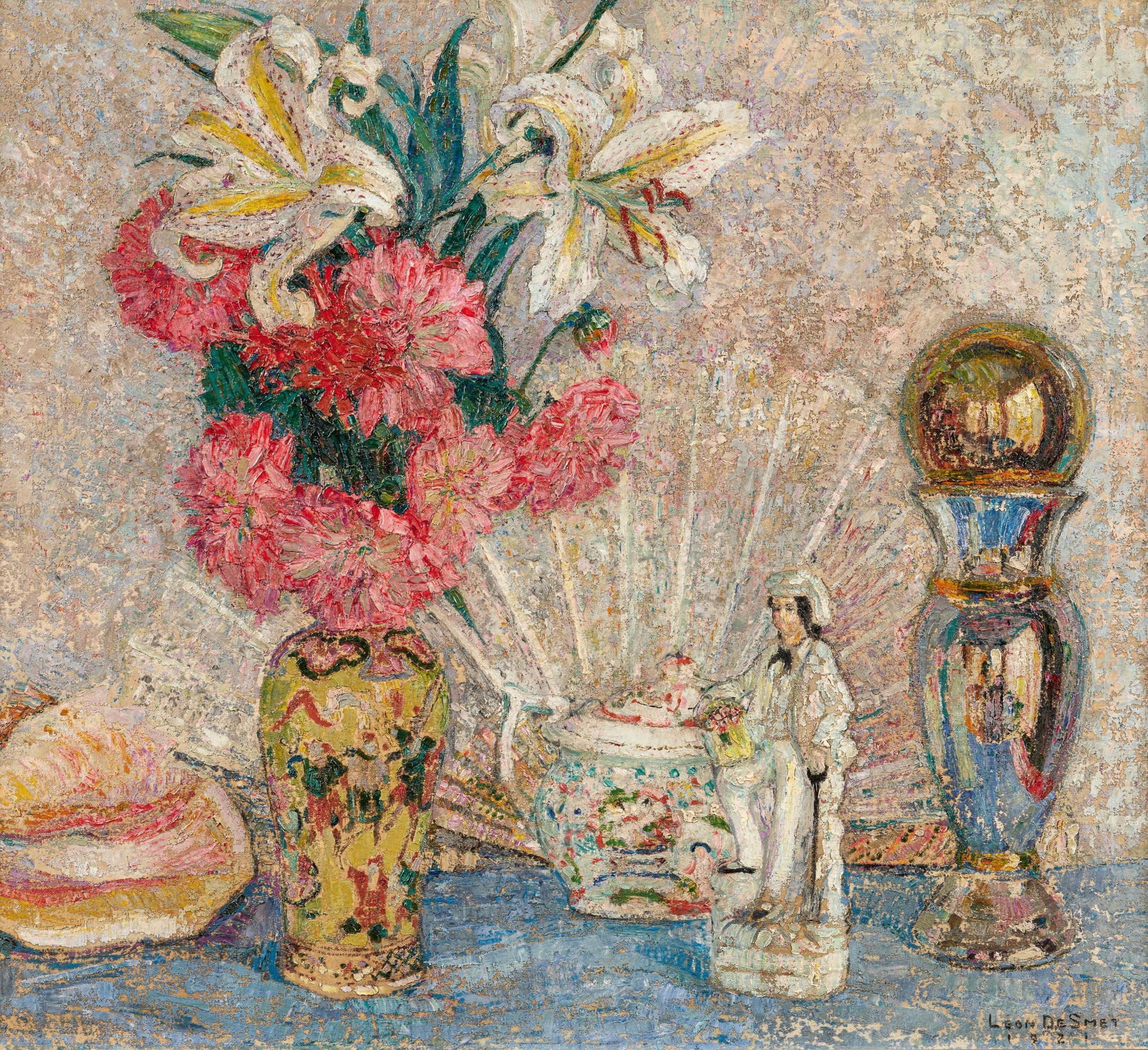 Léon de Smet - Nature morte aux chinoiseries.