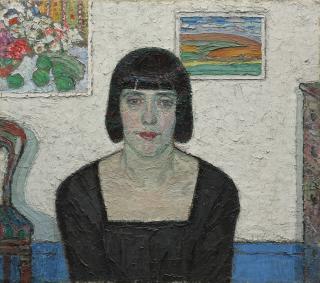 Léon De Smet - Portrait de la femme de l\'artiste, Maria
