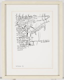 León Ferrari - Milumia o.g. (Manuscrito del poema \