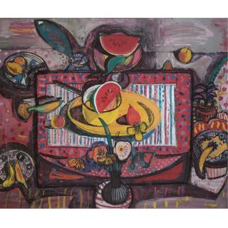 Leon Francesco Morrocco - Watermelon In A Yellow Pot