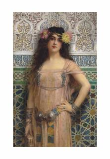 Léon François Comerre - Femme au tambourin