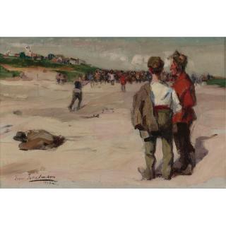 Leon Gaspard - Beach Scene