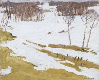 Leon Gaspard - Winter Landscape, Russia