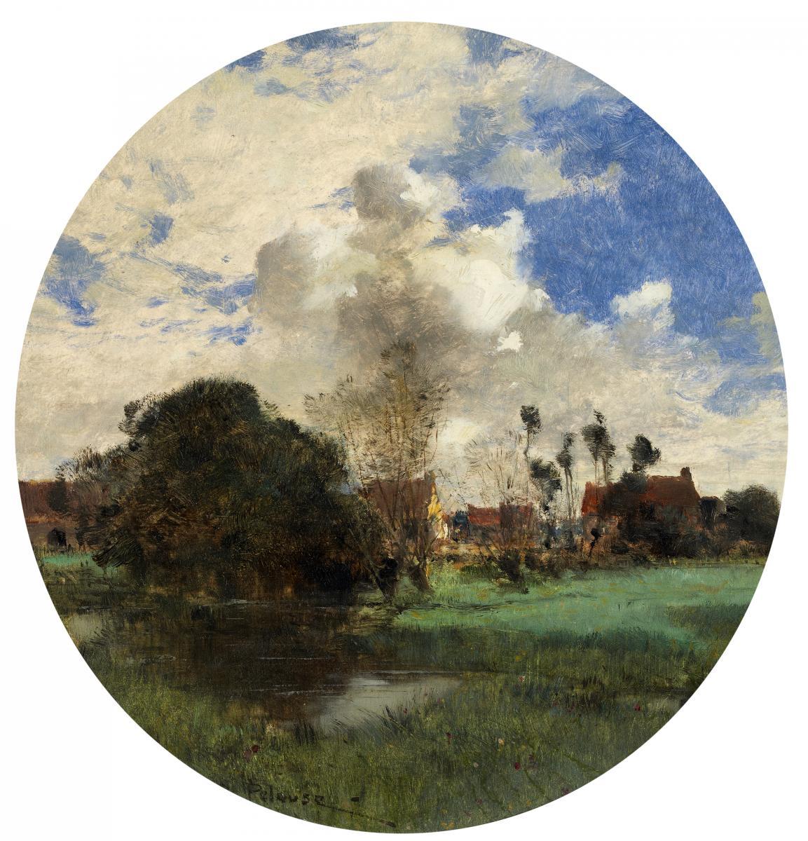 Léon Germain Pelouse - Dorflandschaft