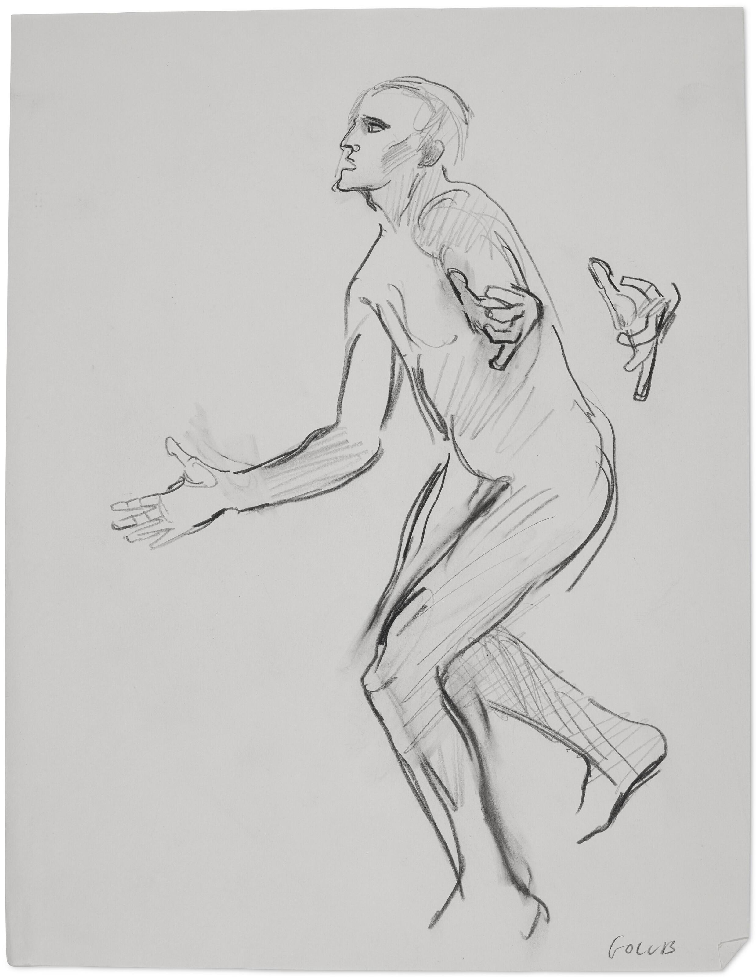 Leon Golub - Untitled (Male Figure)