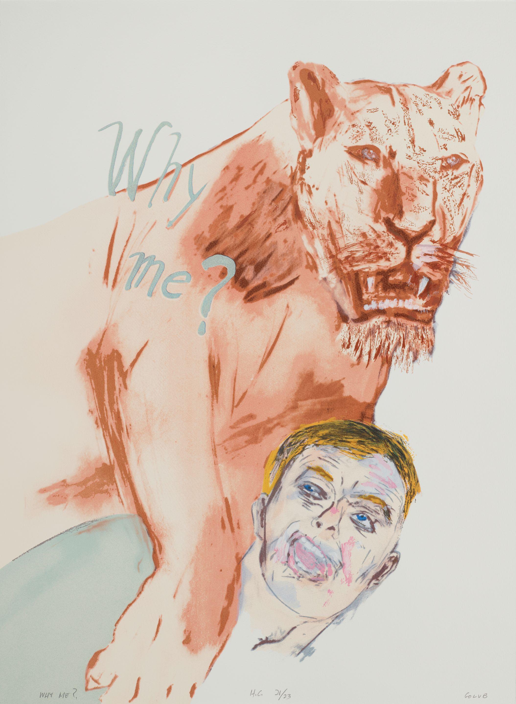 Leon Golub - Why Me?, from Exit Art portfolio