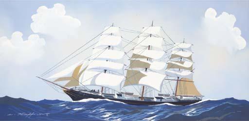 Leon Haffner - Trois Mâts en mer