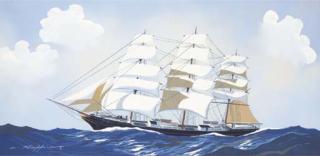 Leon Haffner - Trois Mâts en mer