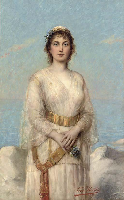 Léon Herbo - A bride on the shore