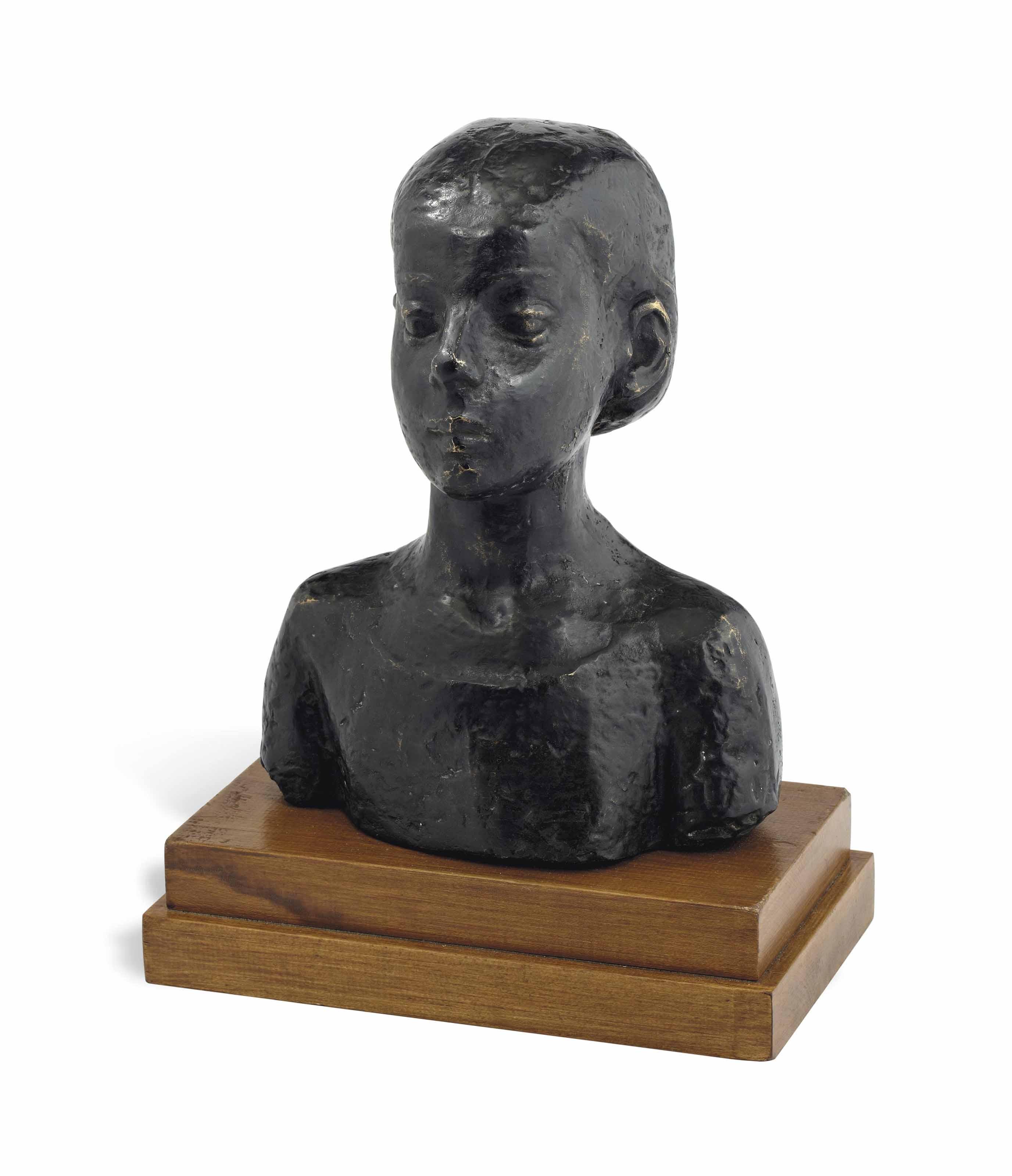 Léon Indenbaum - Bust Of A Young Girl