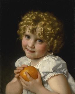 Léon-Jean-Basile Perrault - French Fillette À L\'Orange
