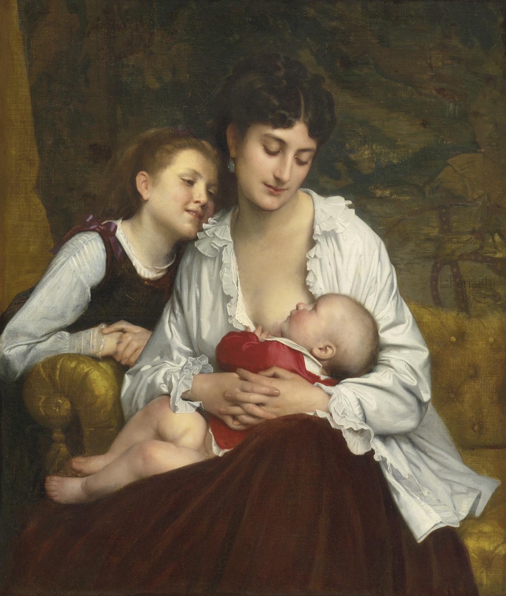 Léon-Jean-Basile Perrault - French Motherly Love