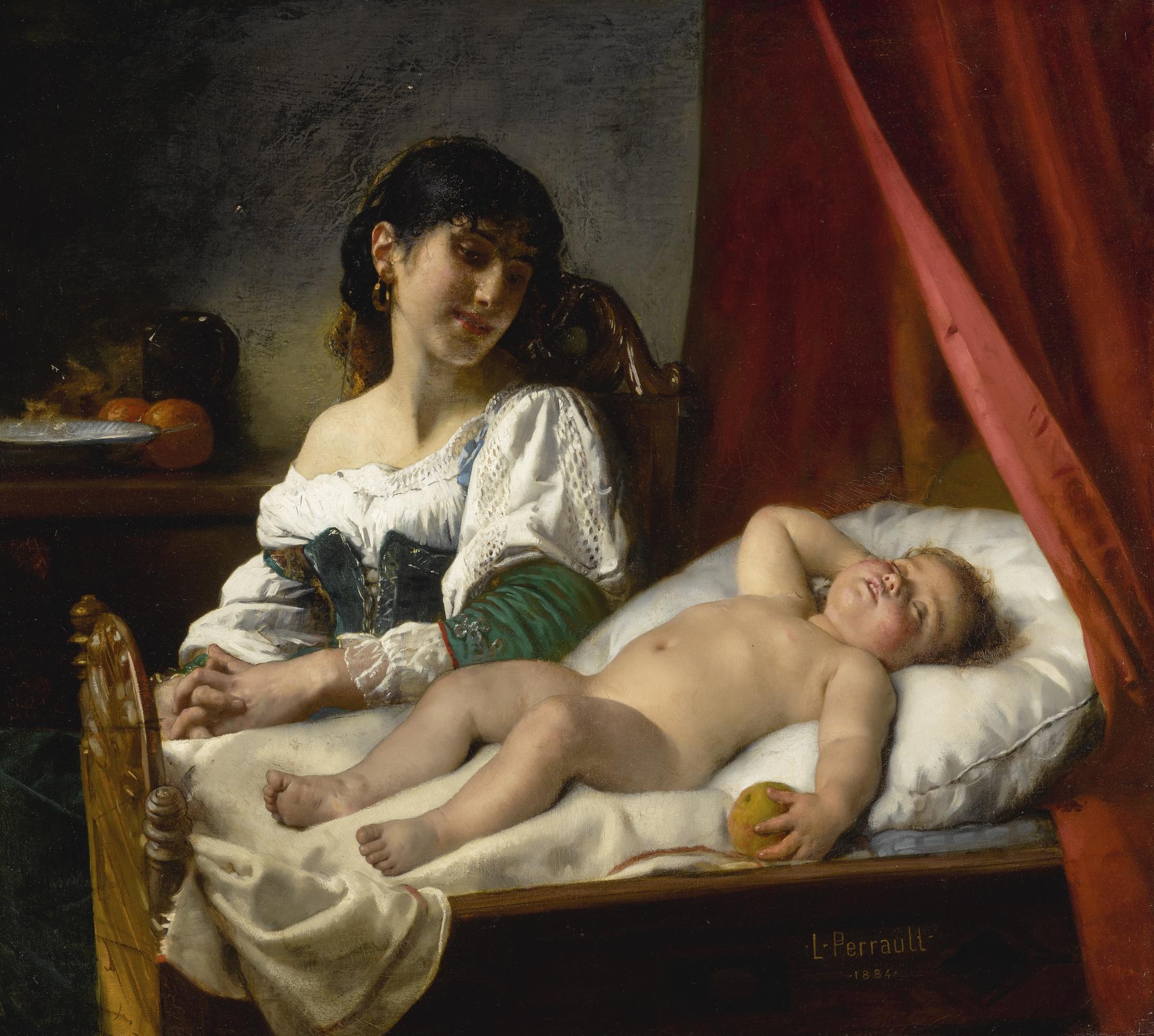 Léon-Jean-Basile Perrault - French Sleep, Baby, Sleep