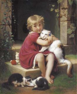 Léon Jean Basile Perrault - Her Favourite Pet
