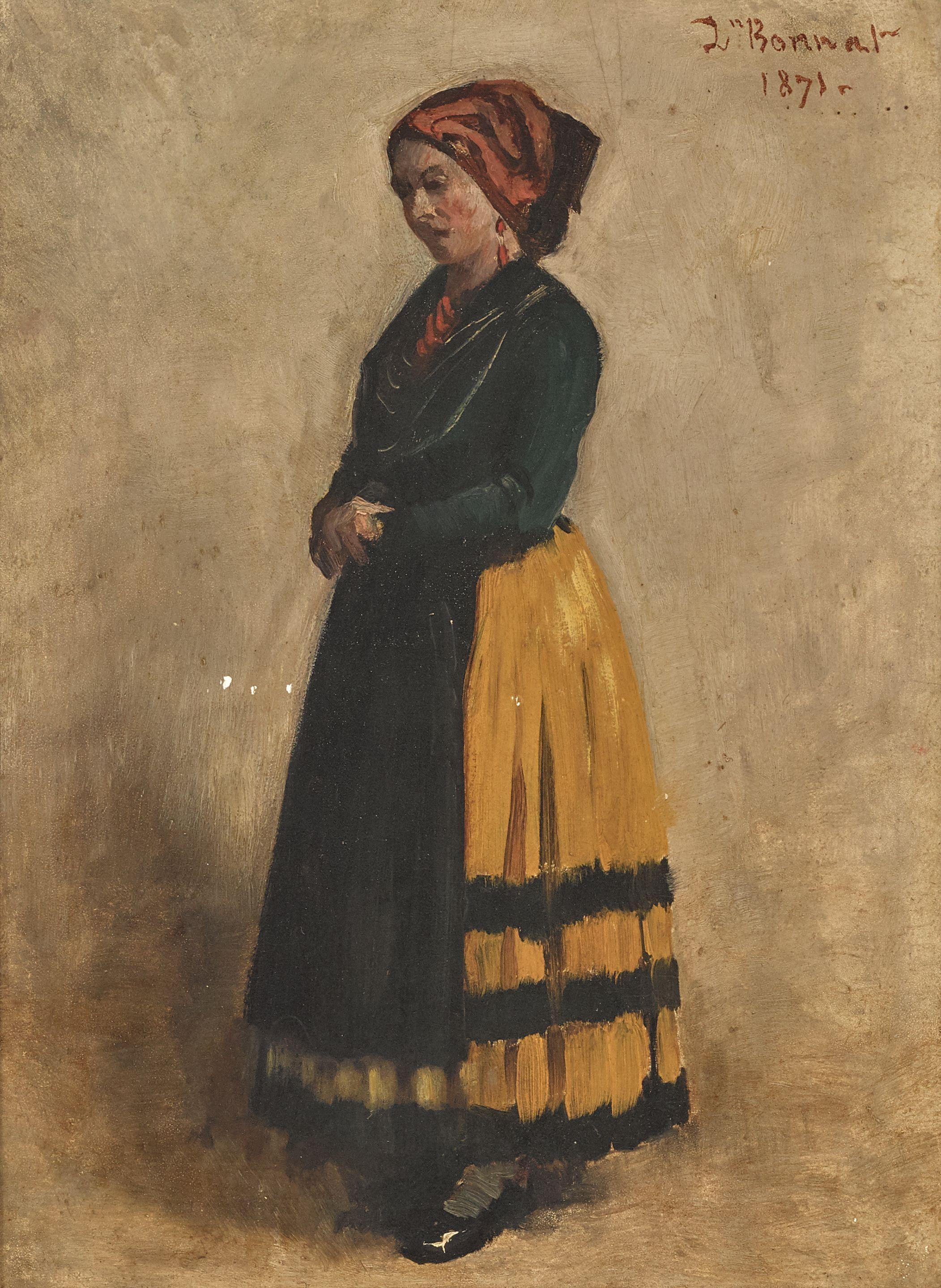 Léon Joseph Florentin Bonnat - A peasant girl