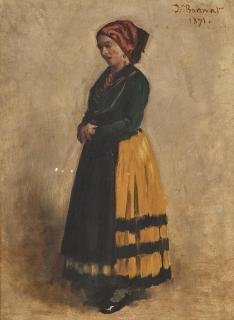 Léon Joseph Florentin Bonnat - A peasant girl