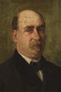 Leon Joseph Florentin Bonnat - Portrait Du Compositeur Charles-Marie Widor (1844-1937)