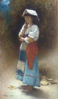 Léon Joseph Florentin Bonnat - The Broken Pitcher