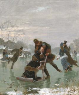 Léon Joseph Voirin - A winter romance