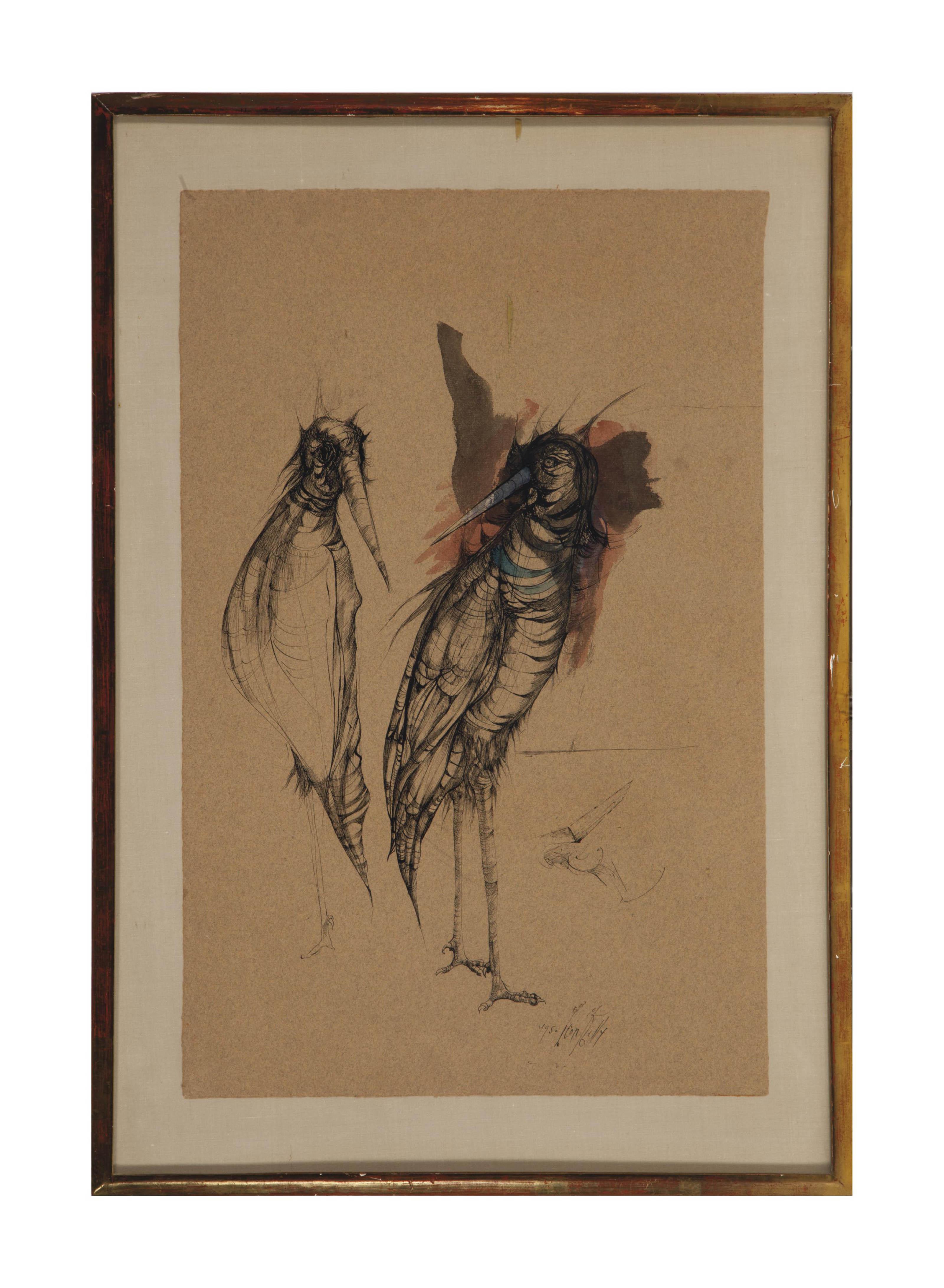 Leon Kelly - Plantes of the Moon; and a companion drawing