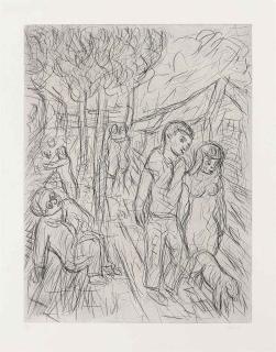 Leon Kossoff - A street in Willesden