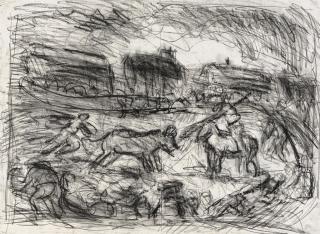 Leon Kossoff - Bullfight in a Village