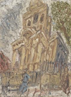 Leon Kossoff - Christ Church, Summer Afternoon