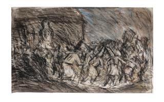 Leon Kossoff - From Goya: Procession of the Flagellants