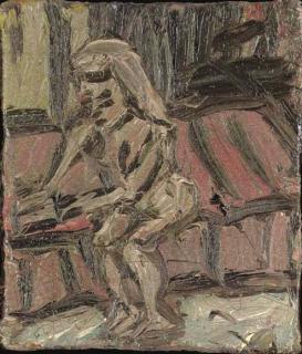Leon Kossoff - Pauline Looking At A Book