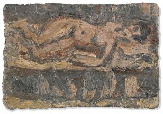 Leon Kossoff - Reclining Nude