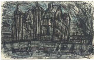 Leon Kossoff - School building, Willesden III
