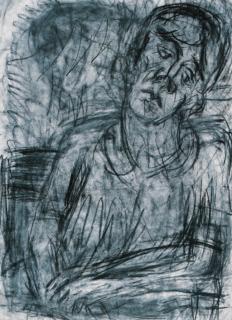 Leon Kossoff - Seated Man