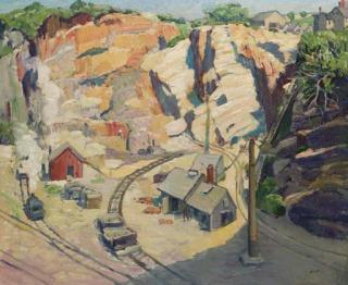 Leon Kroll - A Marble Quarry at Gloucester