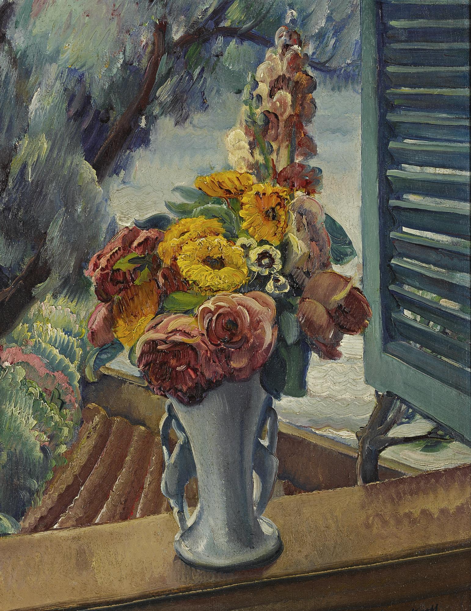 Leon Kroll - Bouquet - Saint Jean Cap Ferrat