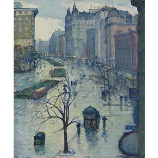 Leon Kroll - Broadway Looking South
