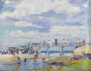 Leon Kroll - Figures on a Beach