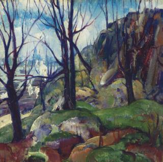 Leon Kroll - Manhattan from Hoboken