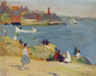 Leon Kroll - Pavillion Beach, Gloucester, Massachusetts