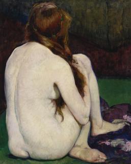 Leon Kroll - Seated Nude From The Back