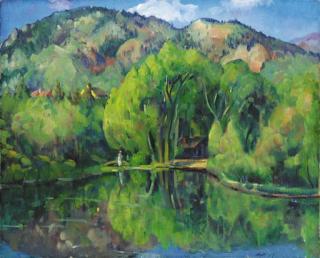 Leon Kroll - The Lake in the Mountains
