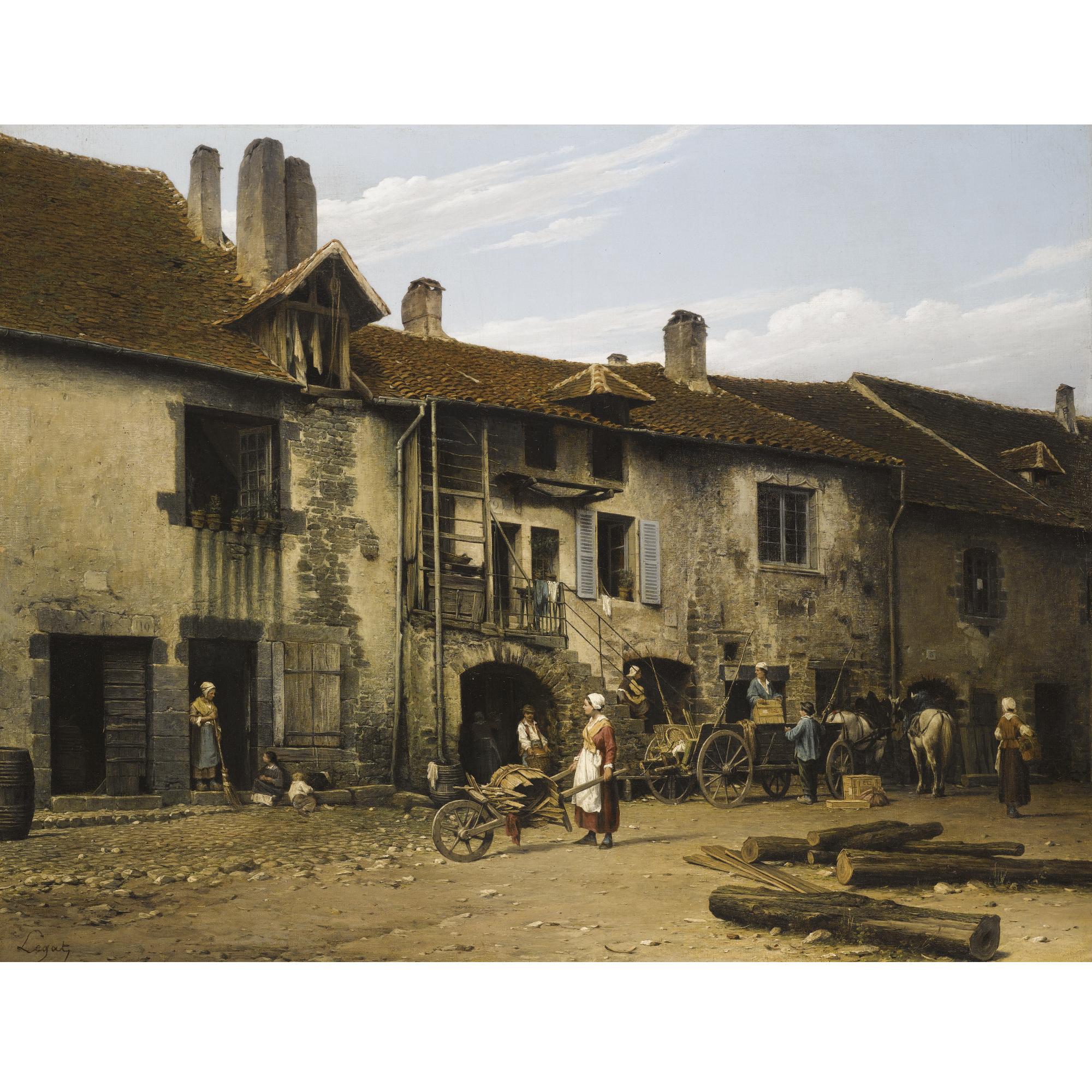 Léon Légat - French Le Village