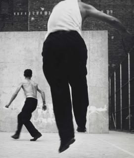 Leon Levinstein - Handball Players, Houston Street, New York, 1969