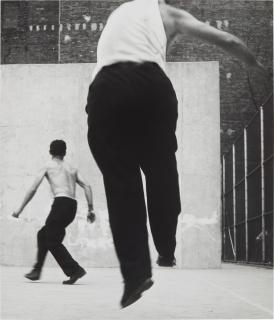Leon Levinstein - Handball Players, Houston Street, New York
